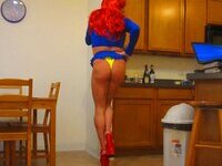 Airhead Redhead in a Tiny Microskirt