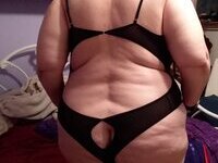 Tracey Stoute-Greene In Black Lingerie