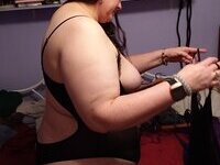 Tracey Stoute-Greene In Black Lingerie