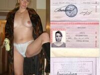 The wife walks without a bra