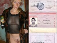 The wife walks without a bra