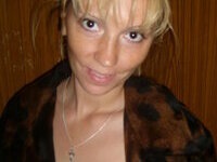 The wife walks without a bra