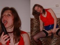 Amateur Homemade Brunette Slut Fucks Herself With Dildo