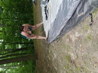 wife exposed while camping