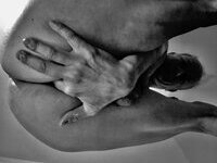 Michel dube full naked with face and cock and feet licking and finger in his ass hole