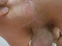 Michel dube playing with cock on video chat and his ass hole full of worms exposed