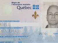 Michel dube full naked with cock holding Id card and feet licking exposed