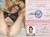 Olga shows herself naked