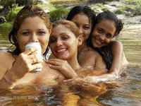 Brazilian girls by river