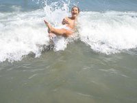 Young amateur nude girl on holiday