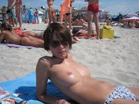 Nice wife on the beach