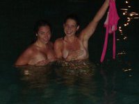Hot babes swimming