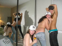 Horny college babes partying
