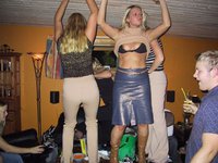 Horny college babes partying