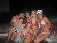 Wild college girls partying