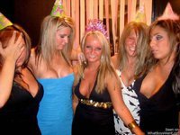 Wild college girls partying