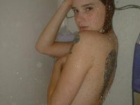 Taking a shower