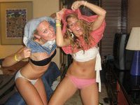 College girls partying