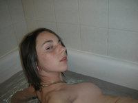 Emo babe in the baththub