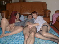 Amateurs are into group shagging