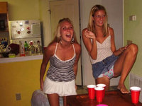 Party college girls in action