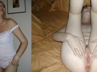 Busty amateur slut girlfriend dressed/undressed