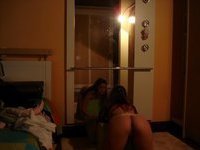 Sweet teen stripping naked