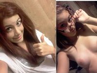 Nerdy babe is very horny