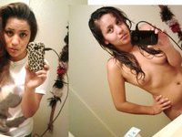 Stripping and taking self pics