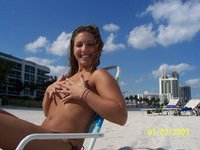 Shy girls nude on the beach