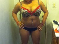Big tits latina whore posing nude