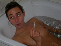 Smoking in the bathtub