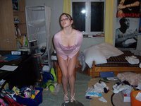 Hannah stripping naked