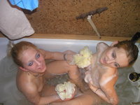 College girls in the bathtub