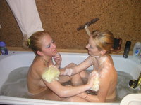 College girls in the bathtub
