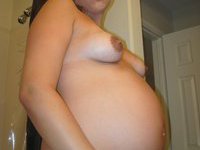 Pregnant babe is very horny