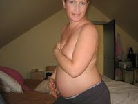 Pregnant solo darling teasing