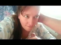 This pretty brunette milf wife send all her parents to the movies for suck cock
