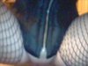 Fishnet and leather wearing slut gets anal rammed