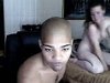 Interracial couple fuck in front of the webcam