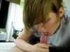 Young girl does blowjob and gets a load in her mouth