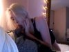 Beauty blonde sucks a big cock in front of the camera