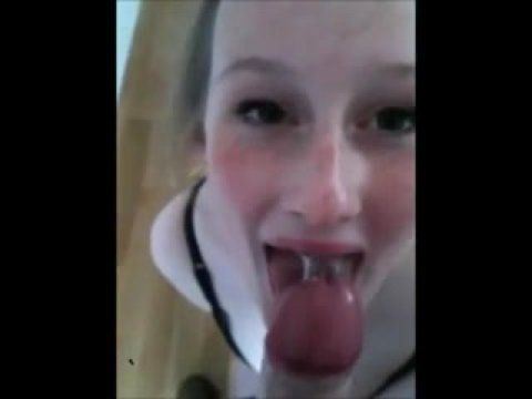 Play 'Teen with natural tits gets mouth load'