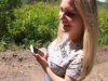 Deep blowjob and sex in the forest