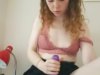 Redhead girl and sex toy