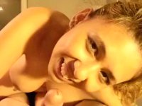 Blowjob from a busty bitch and POV sex