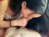 Asian teen gives POV blowjob and gets fucked