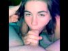 Gentle POV blowjob from a young brunette
