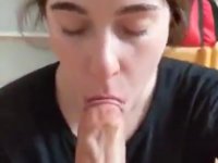 Step sister learns how to blowjob POV