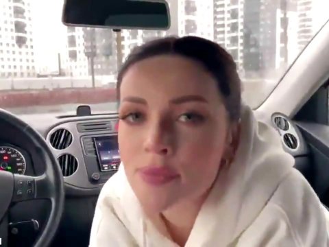 Play 'Pretty girl sucks dick in car and gets cum in mouth POV'